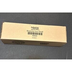 Southern Living at HOME Bountiful Iron Stand 40860 NIB Black Scroll Plate Holder